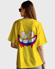 Womens Oversized TShirt Funky Fan