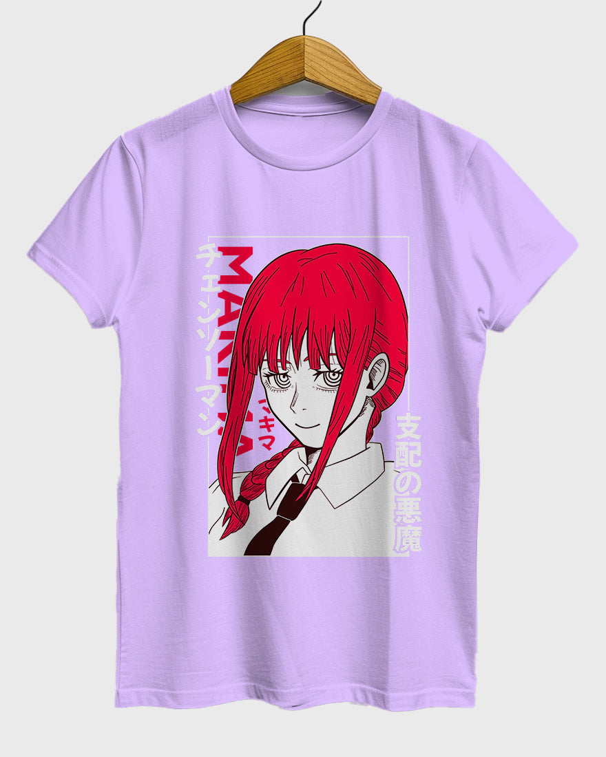 Womens Relaxed Fit TShirt Anime Chainsawman Makima 2