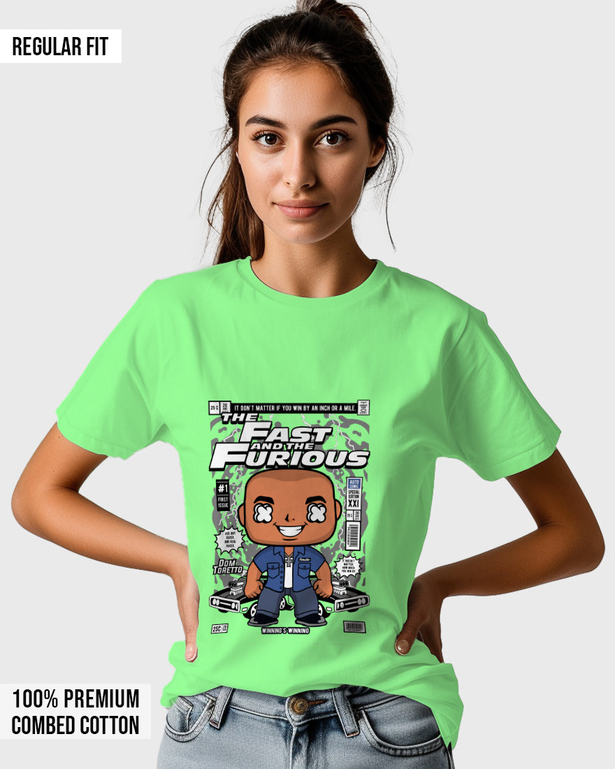 Womens Relaxed Fit TShirt Movies Fast & Furison