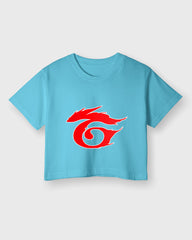 Womens Cropped TShirt Gaming Free Fire 1