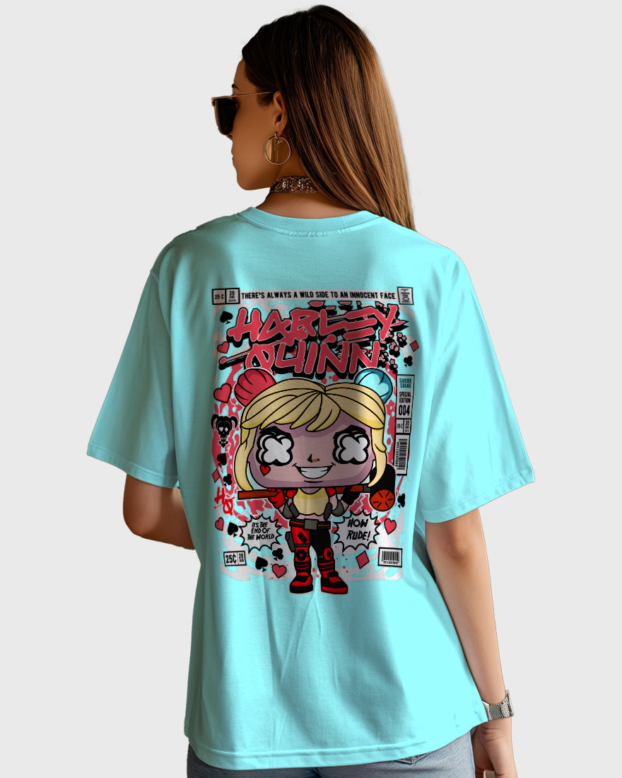 Womens Oversized TShirt Movies Harly Queen