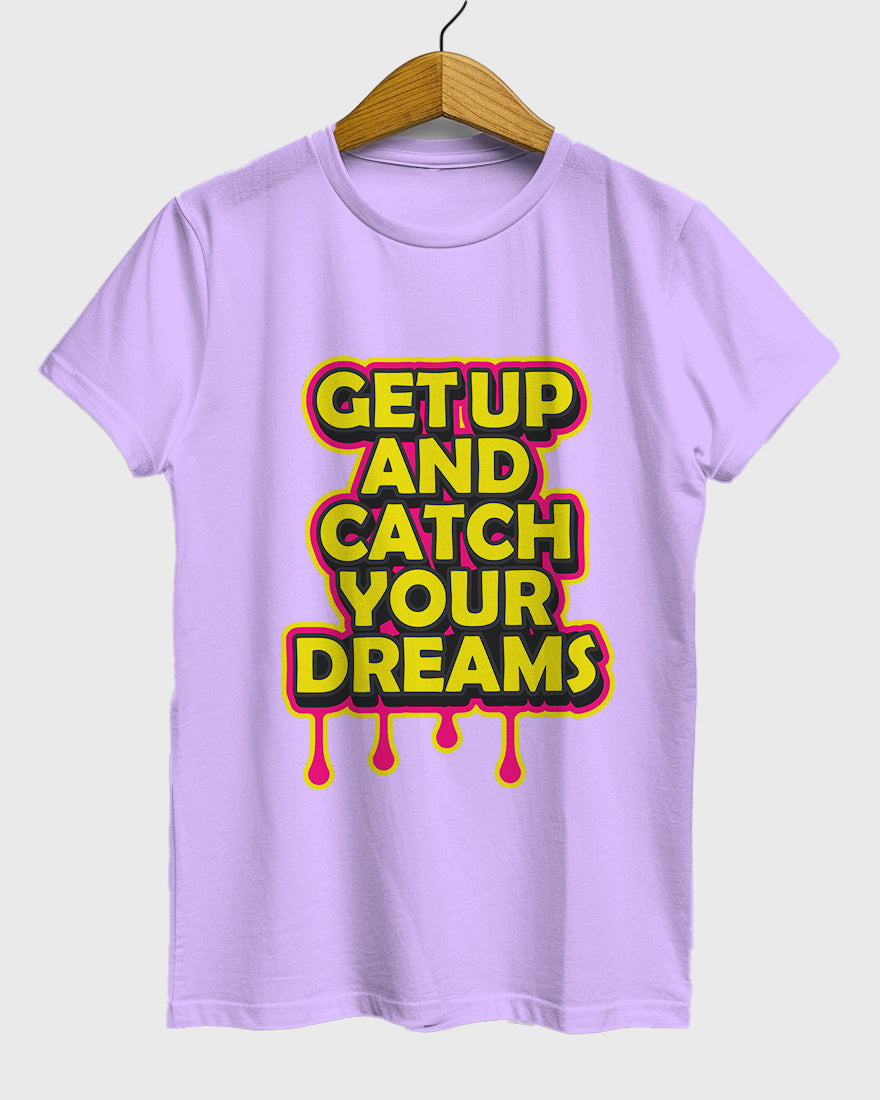 Womens Relaxed Fit TShirt Funky Getup And Catch