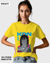 Womens Relaxed Fit TShirt Anime Chainsawman Kai Kon