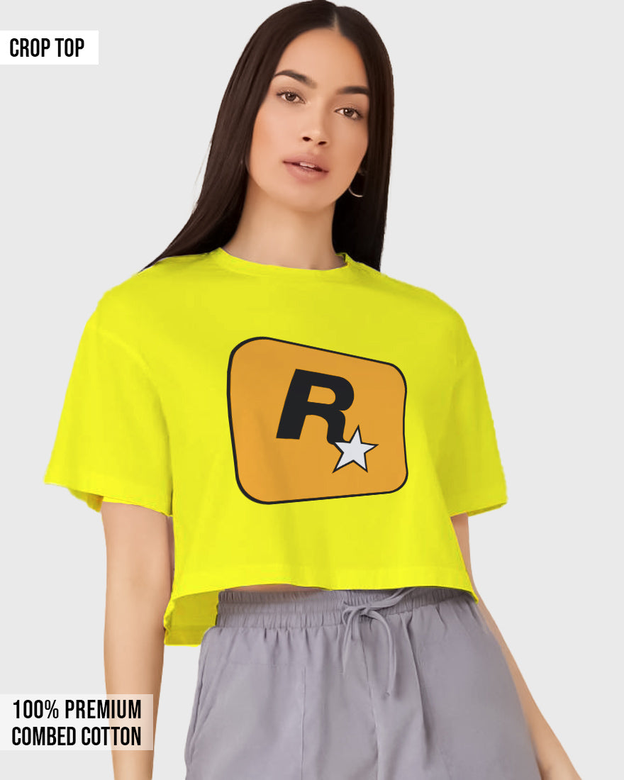 Womens Cropped TShirt Gaming Gta 1