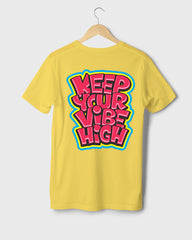 Mens Tshirt Funky Keep your vibe high - Metro Apes