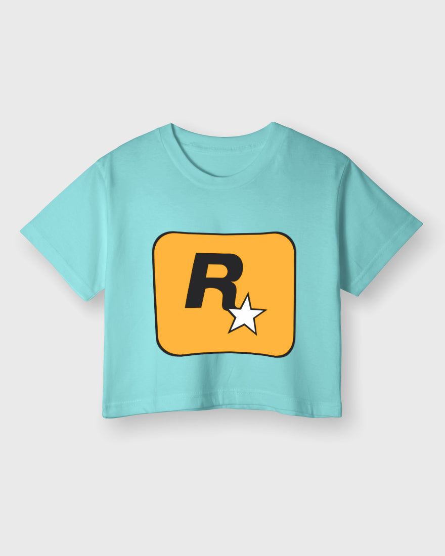 Womens Cropped TShirt Gaming Gta 1