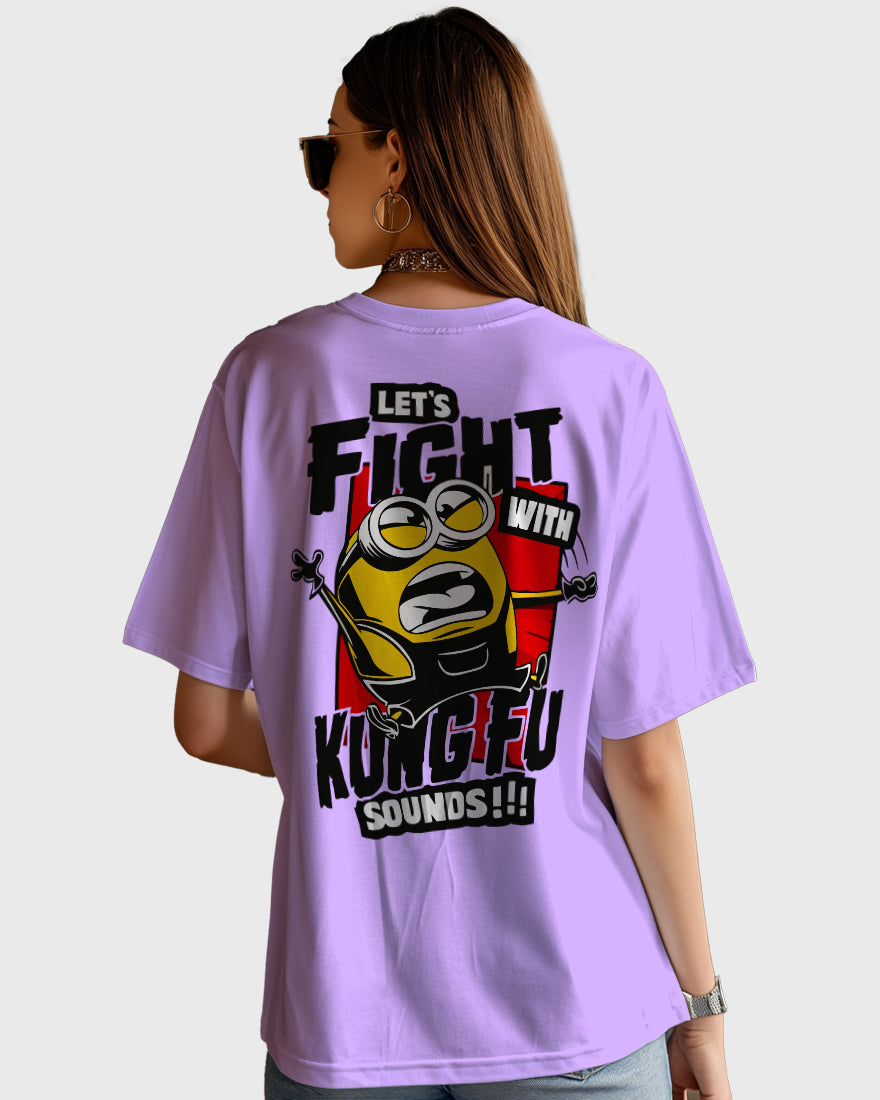 Womens Oversized TShirt Cartoon Minion