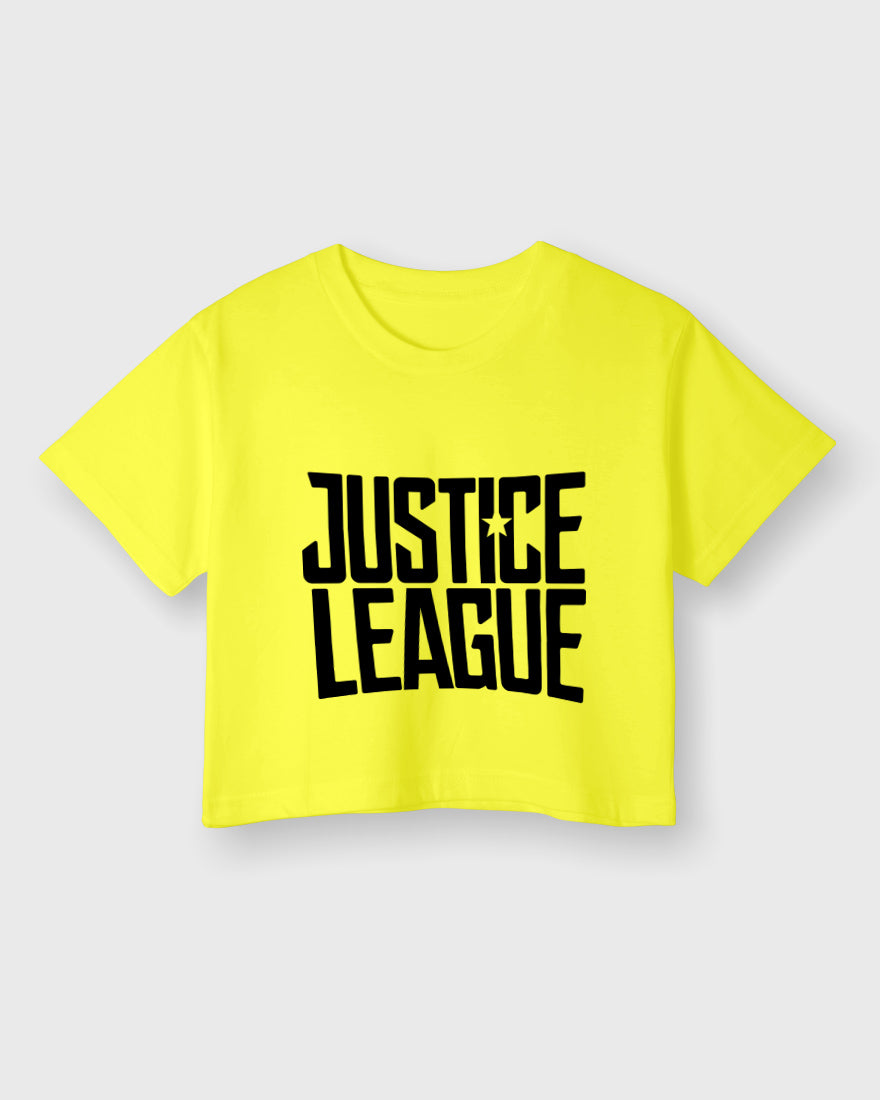 Womens Cropped TShirt Movies Lustice League