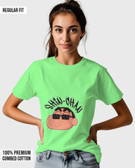 Womens Relaxed Fit TShirt Cartoon Sinchan