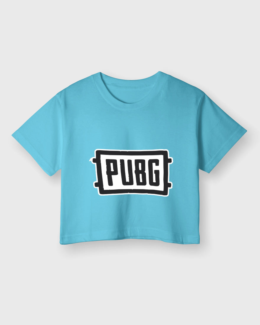 Womens Cropped TShirt Gaming Pubg 1