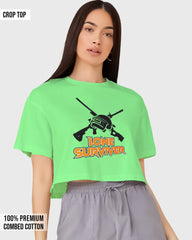 Womens Cropped TShirt Gaming Pubg 2