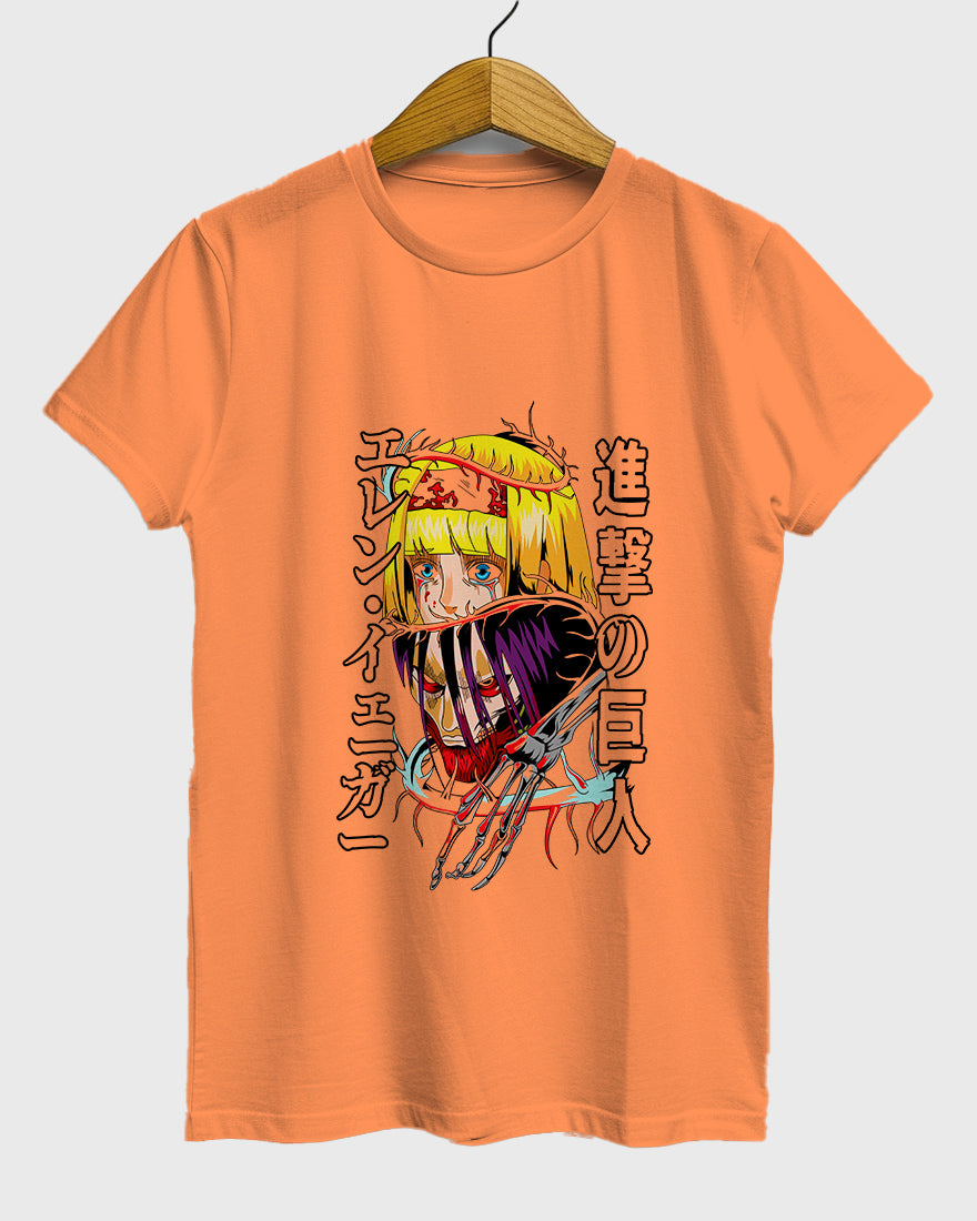 Womens Relaxed Fit TShirt Anime Attack On Titan