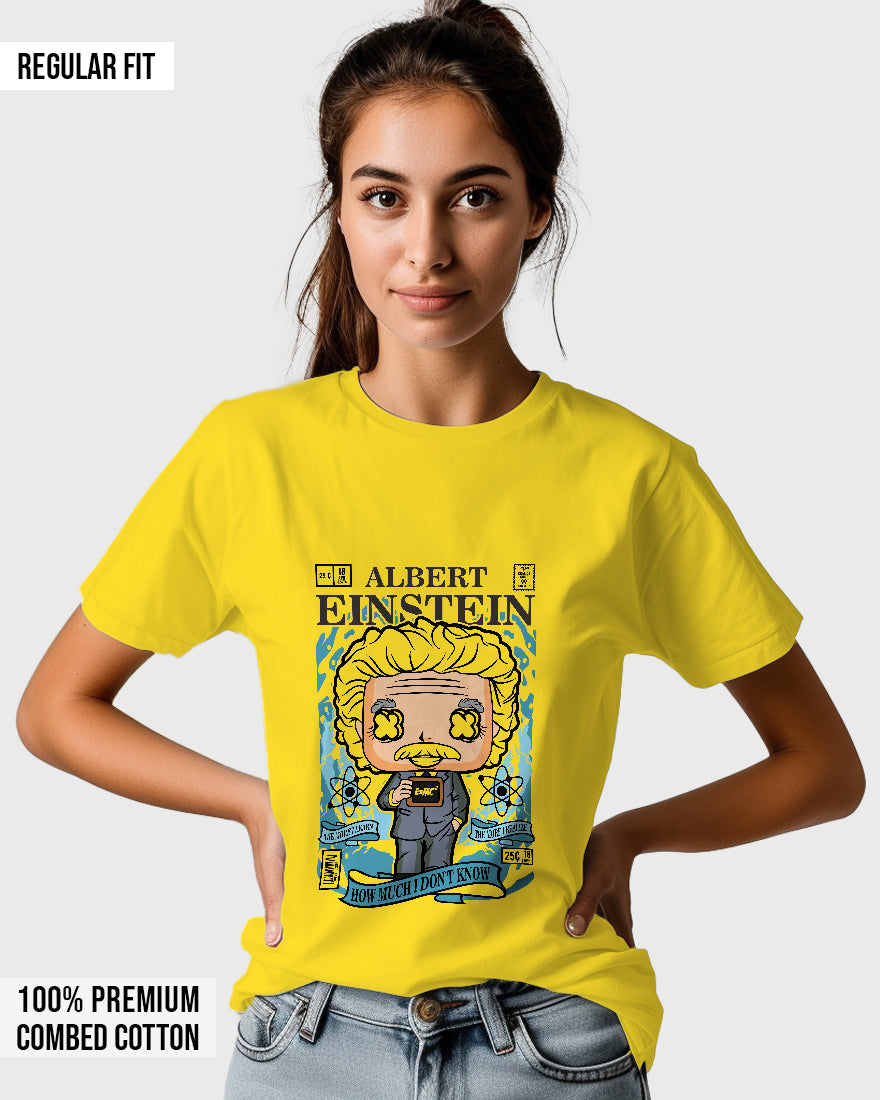 Womens Relaxed Fit TShirt Trending Albert Einstein