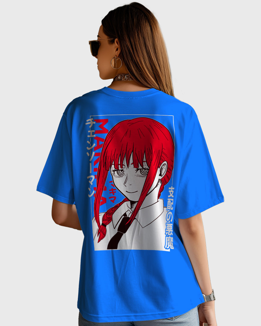 Womens Oversized TShirt Anime Chainsaw Man Makima02