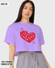 Womens Cropped TShirt Funky Free Your Mind