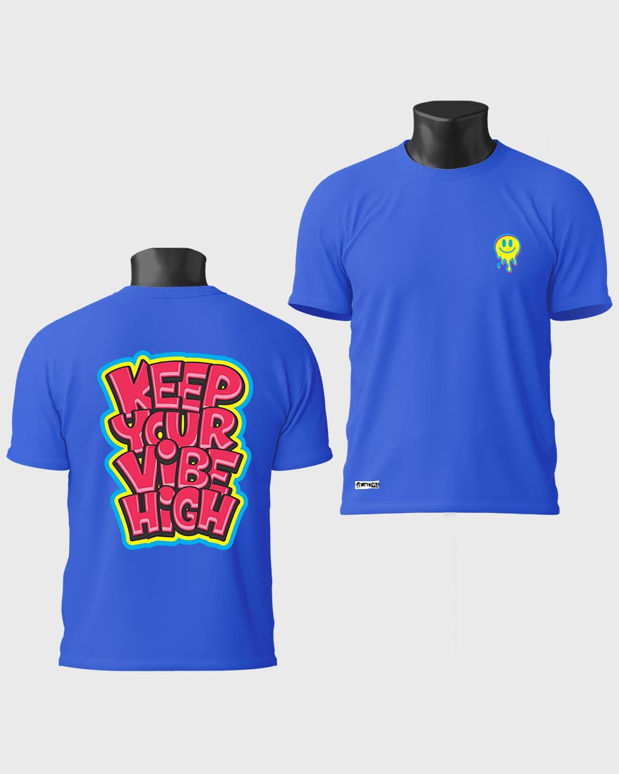 Mens Tshirt Funky Keep your vibe high - Metro Apes