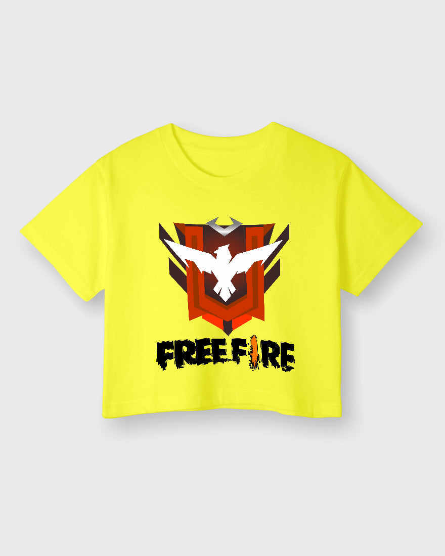 Womens Cropped TShirt Gaming Free Fire 2