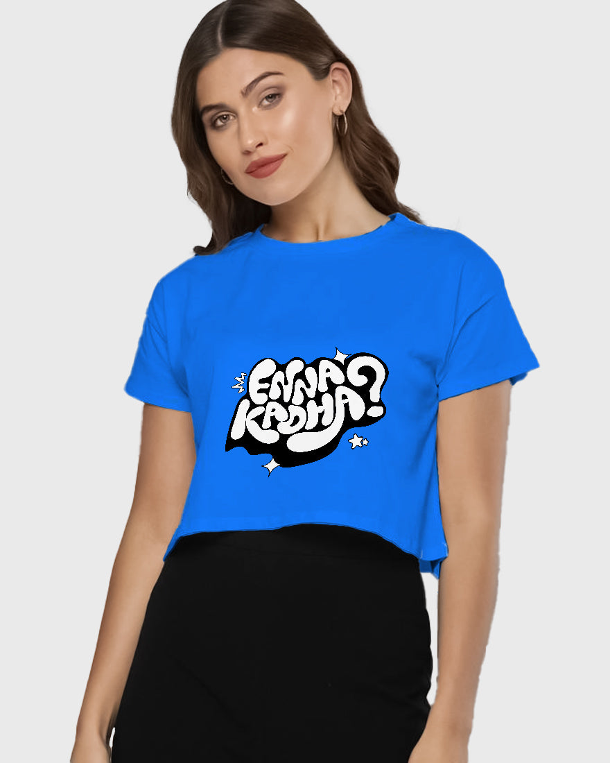 Womens Cropped TShirt Trendings Enna Kadha