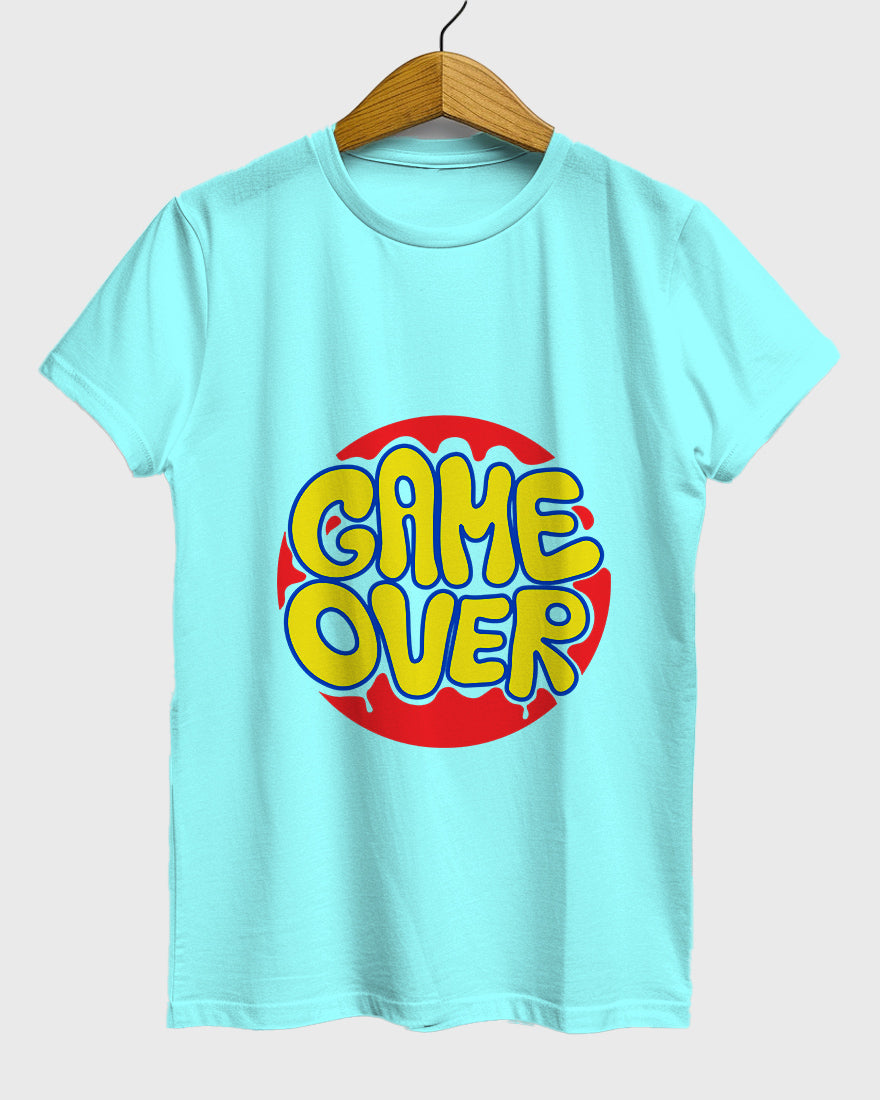 Womens Relaxed Fit TShirt Funky Game Over