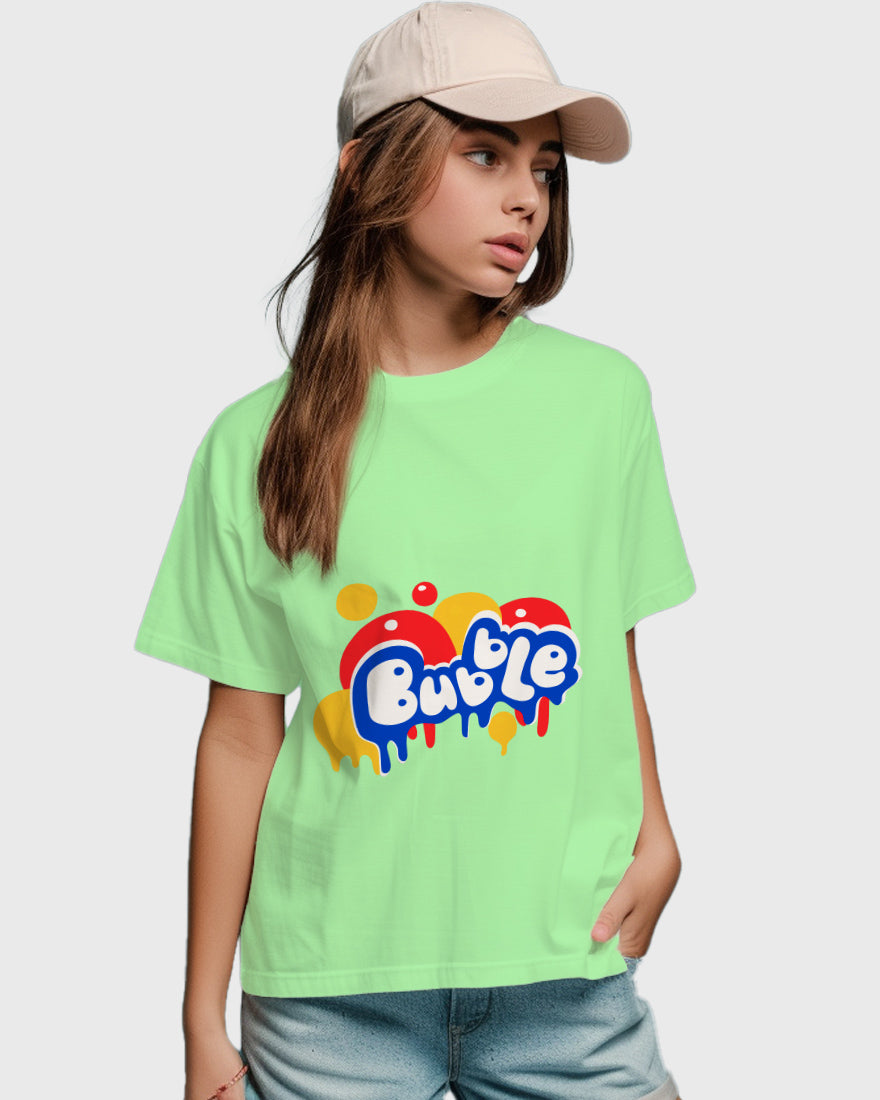 Womens Relaxed Fit TShirt Funky Bubble