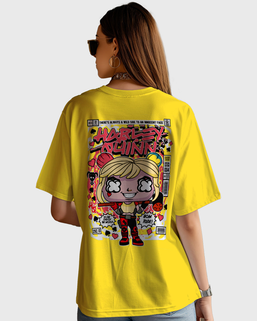 Womens Oversized TShirt Movies Harly Queen