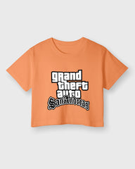 Womens Cropped TShirt Gaming Gta 3