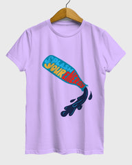 Womens Relaxed Fit TShirt Funky Splash Your Energy