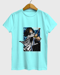 Womens Relaxed Fit TShirt Anime Demon Slayer Iguro