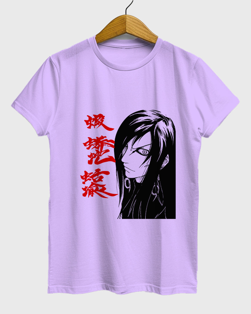 Womens Relaxed Fit TShirt Anime Naruto Orochimaru