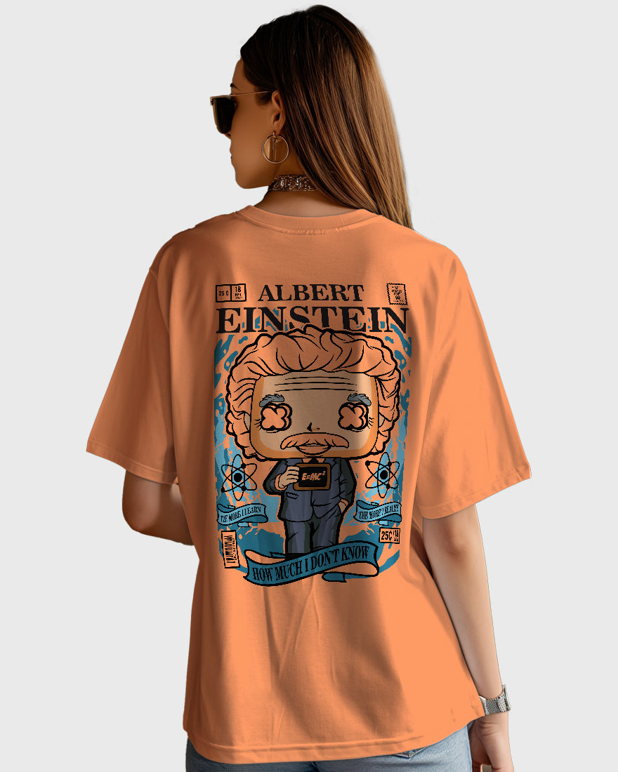 Womens Oversized TShirt Trending Albert Einstein