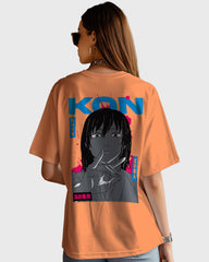 Womens Oversized TShirt Anime Chainsaw Man Kai Kon