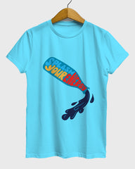 Womens Relaxed Fit TShirt Funky Splash Your Energy