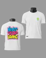 Mens Tshirt Funky Never stop Loving - Metro Apes