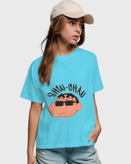 Womens Relaxed Fit TShirt Cartoon Sinchan