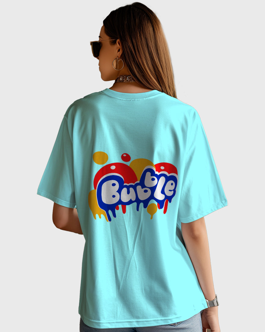 Womens Oversized TShirt Funky Bubble