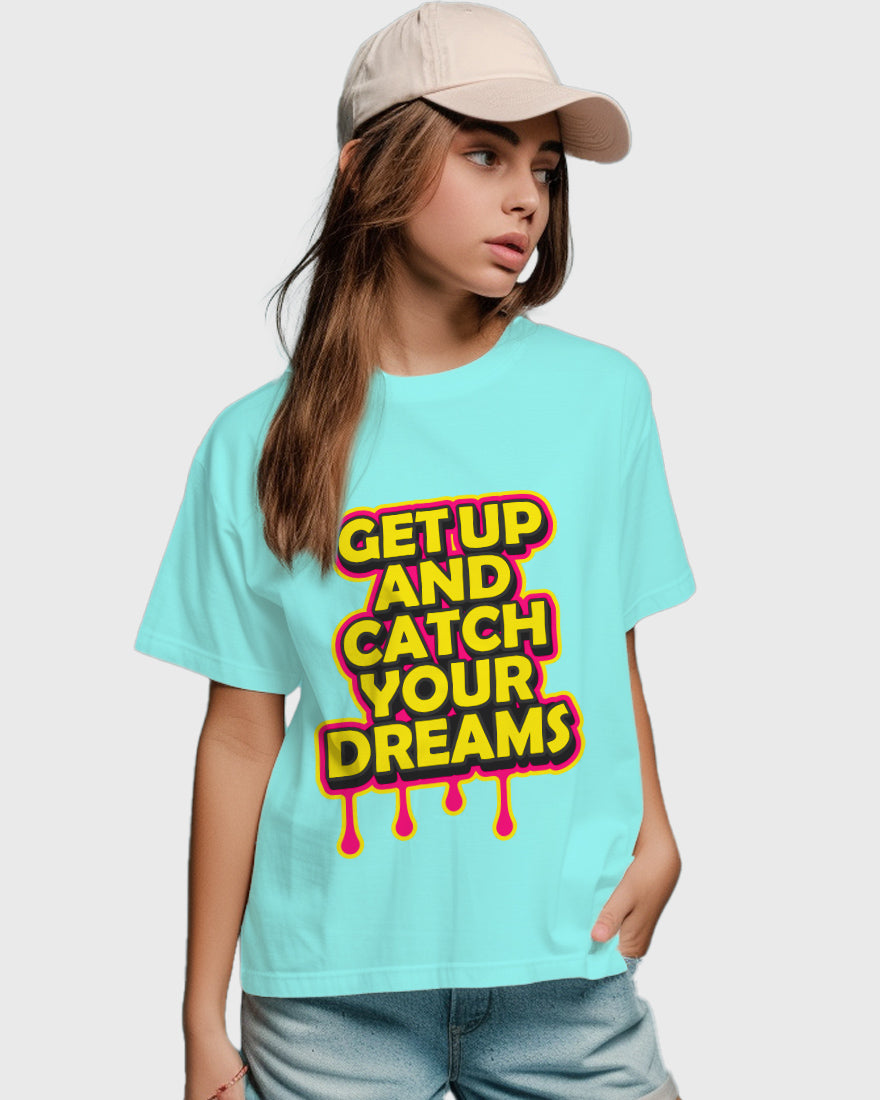 Womens Relaxed Fit TShirt Funky Getup And Catch