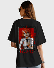 Womens Oversized TShirt Anime Chainsaw Man