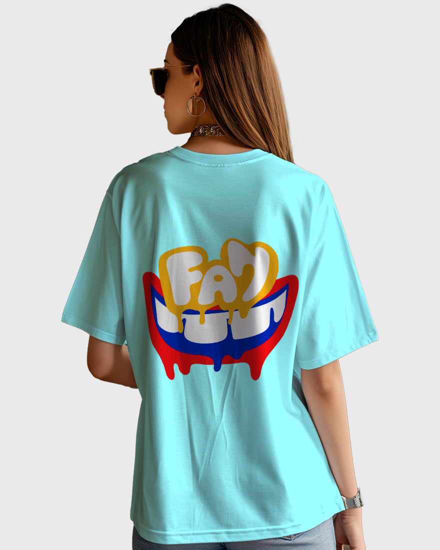 Womens Oversized TShirt Funky Fan