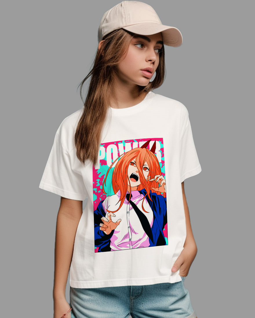 Womens Relaxed Fit TShirt Anime Chainsawman 2