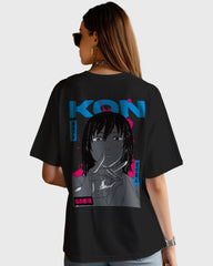 Womens Oversized TShirt Anime Chainsaw Man Kai Kon