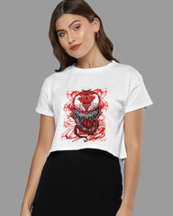 Womens Cropped TShirt Movies Venom Villian Venom