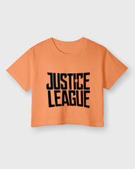 Womens Cropped TShirt Movies Lustice League