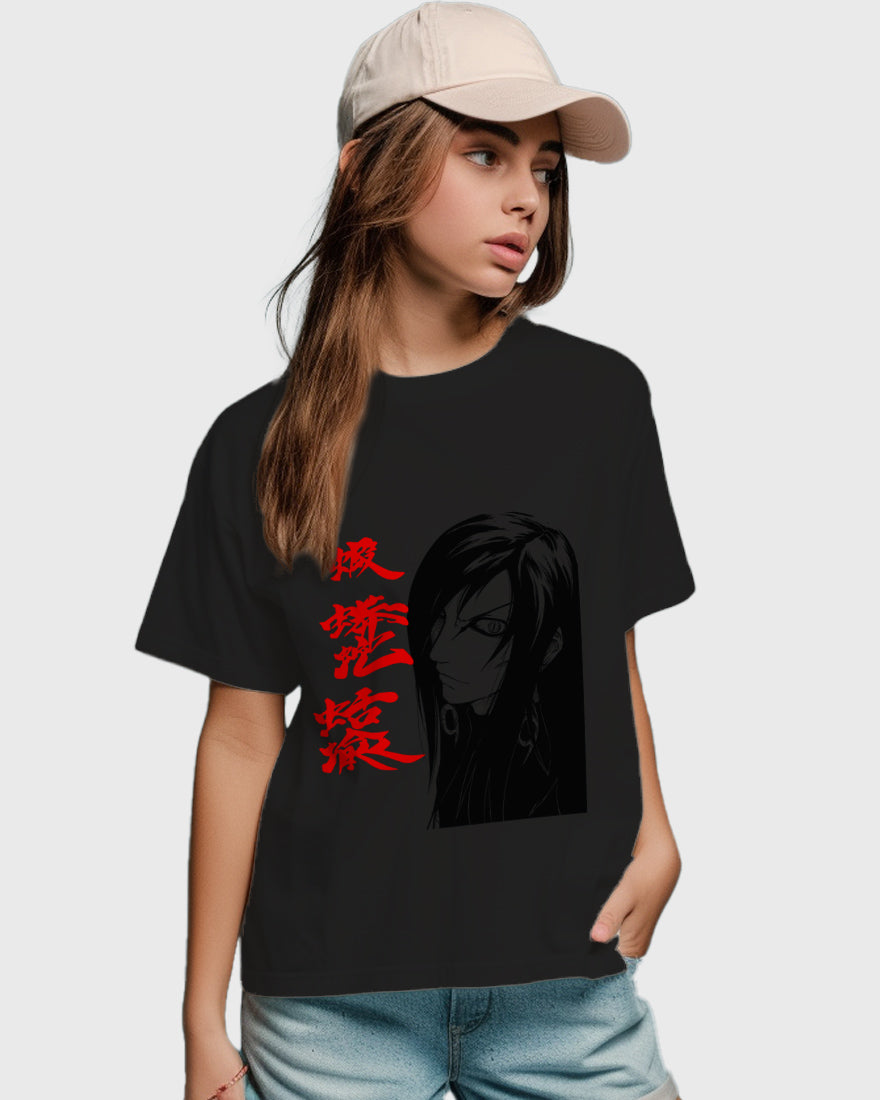 Womens Relaxed Fit TShirt Anime Naruto Orochimaru