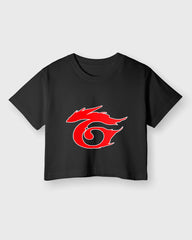 Womens Cropped TShirt Gaming Free Fire 1