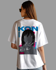 Womens Oversized TShirt Anime Chainsaw Man Kai Kon