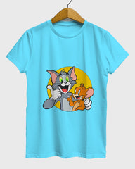 Womens Relaxed Fit TShirt Cartoon Tom & Jerry