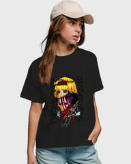 Womens Relaxed Fit TShirt Anime Attack On Titan