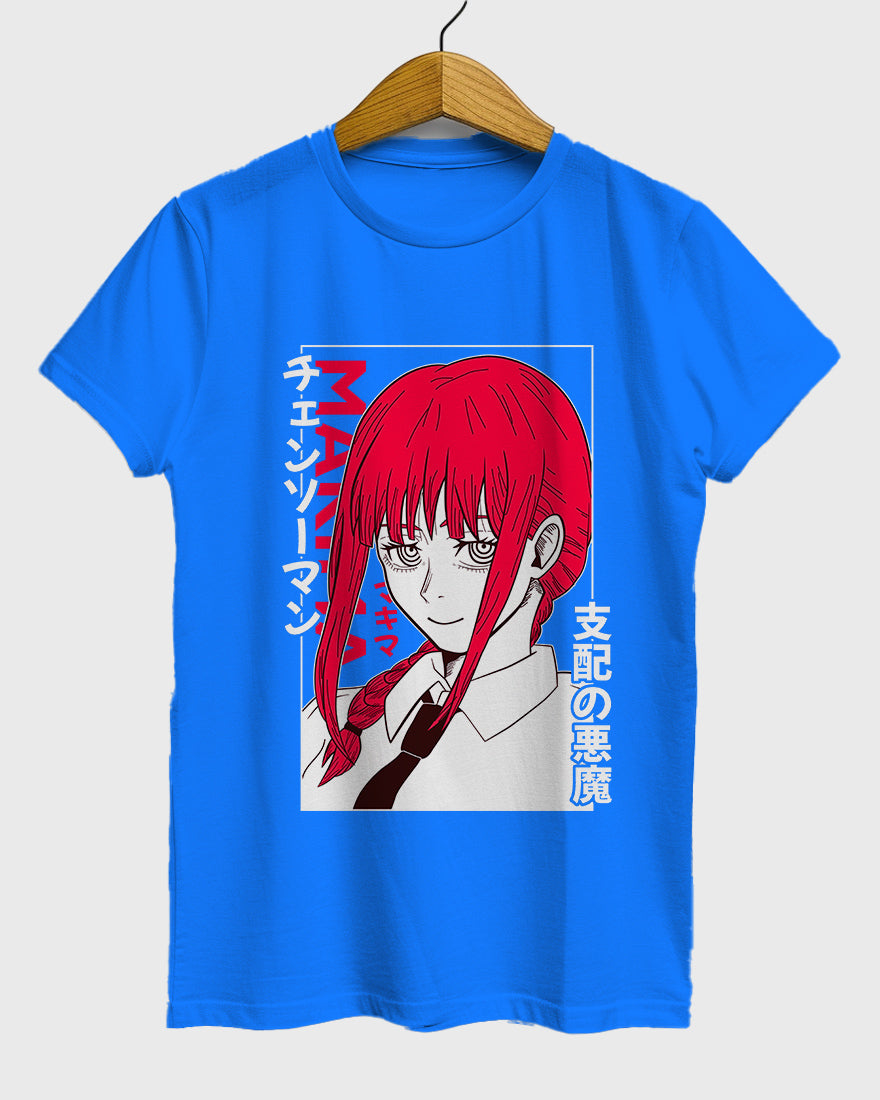 Womens Relaxed Fit TShirt Anime Chainsawman Makima 2