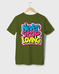 Mens Tshirt Funky Never stop Loving - Metro Apes