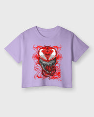 Womens Cropped TShirt Movies Venom Villian Venom